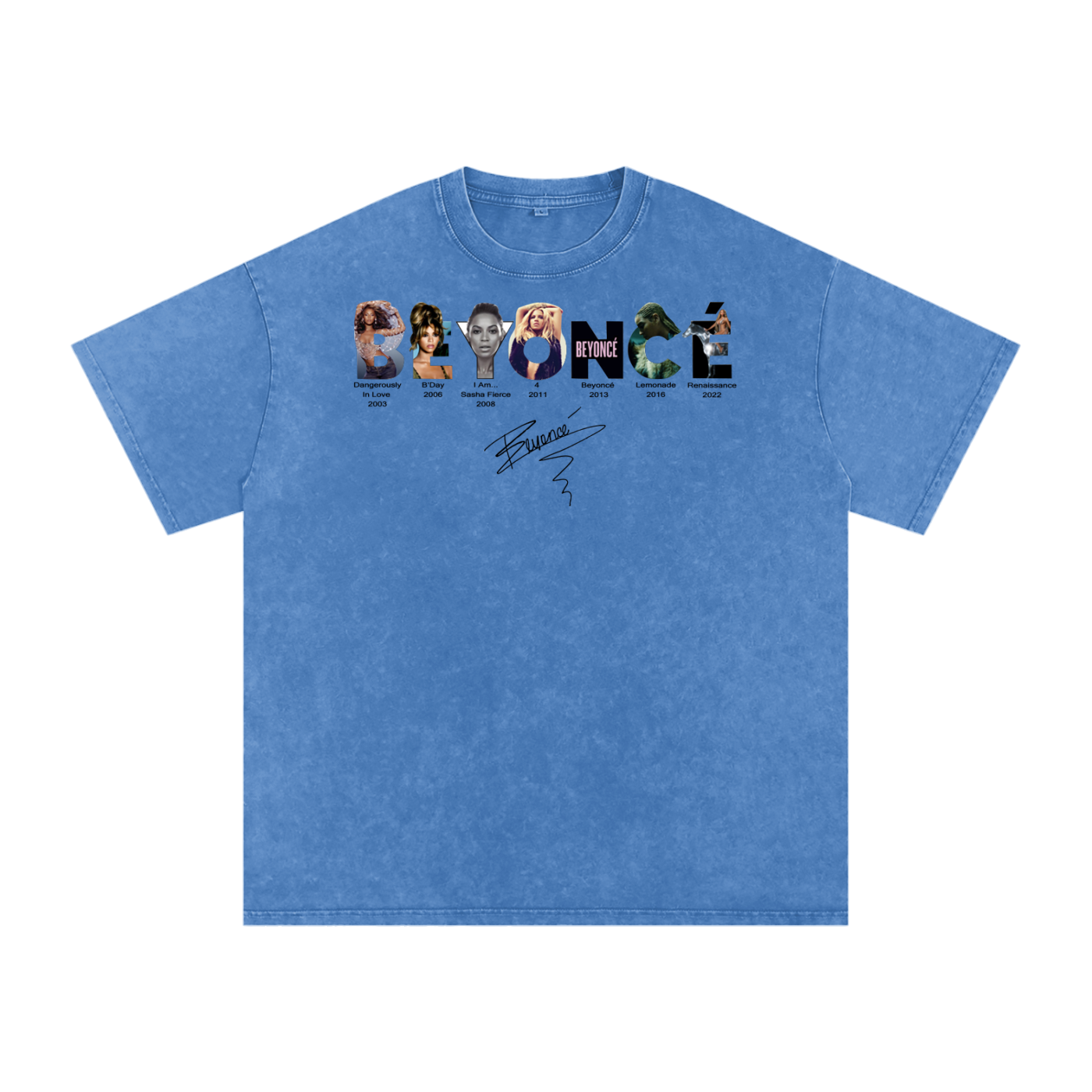 Beyonce Cowboy Carter Acid Wash Oversize T-Shirt