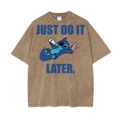 Stitch Acid Wash Oversize T-Shirt