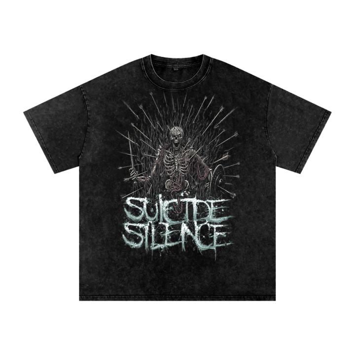 Suicide Silence Acid Wash Oversize T-Shirt