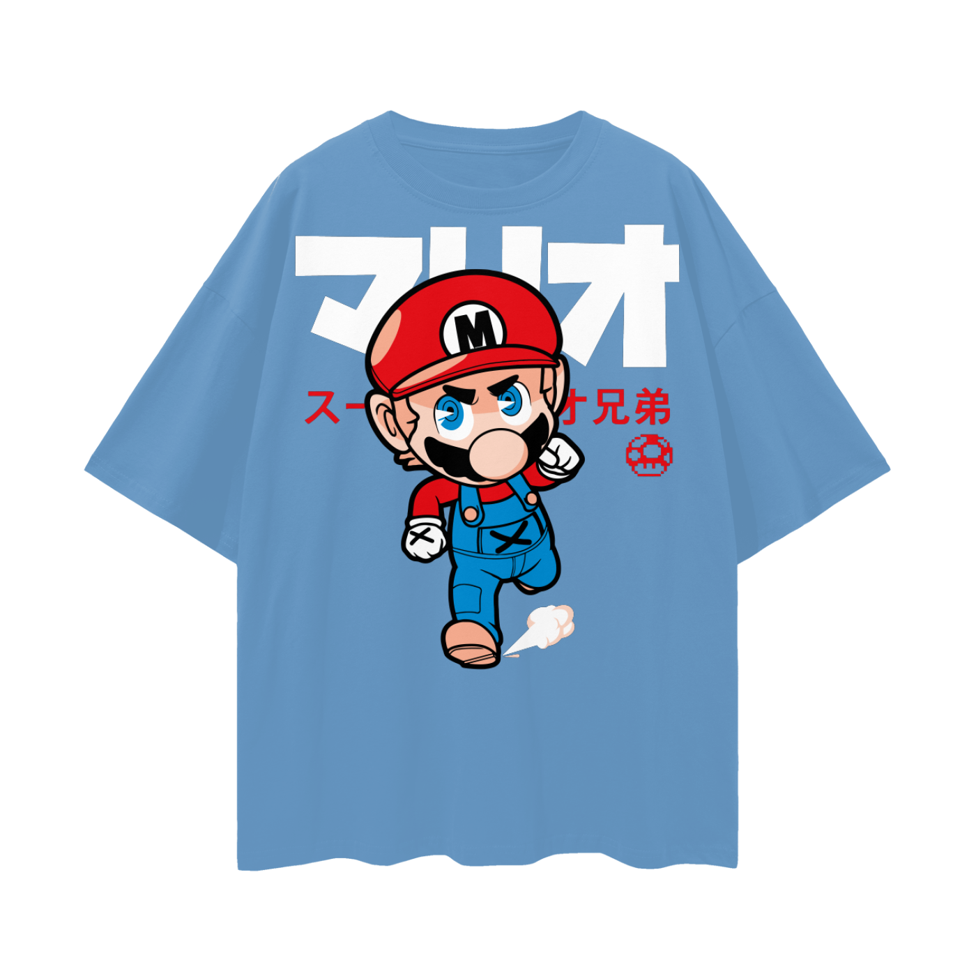 Mario Oversize Deep Drop Shoulder Tee