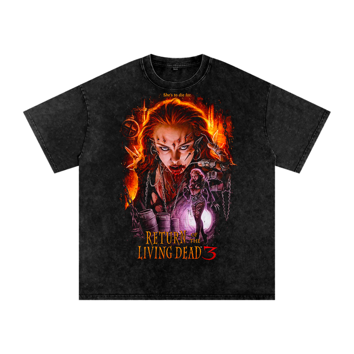 Return of the living dead 3 Acid Wash Oversize T-Shirt
