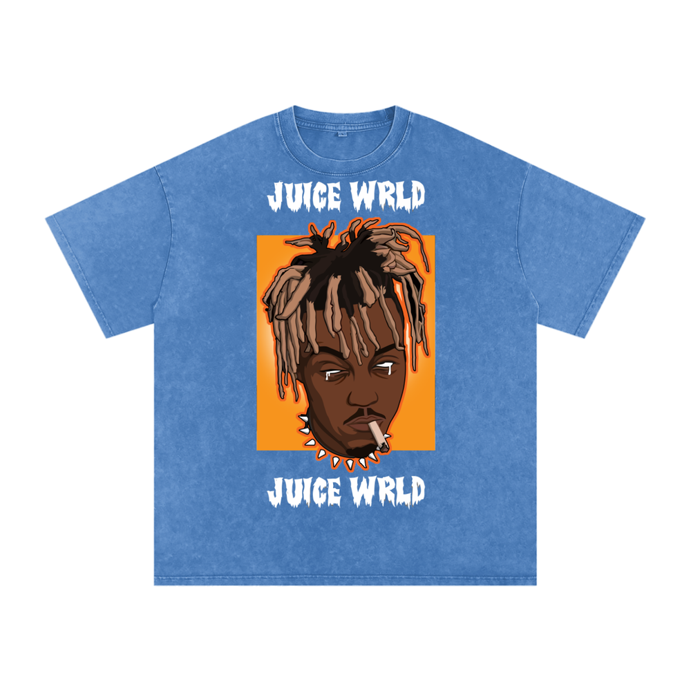 Juice Wrld Acid Wash Oversize T-Shirt