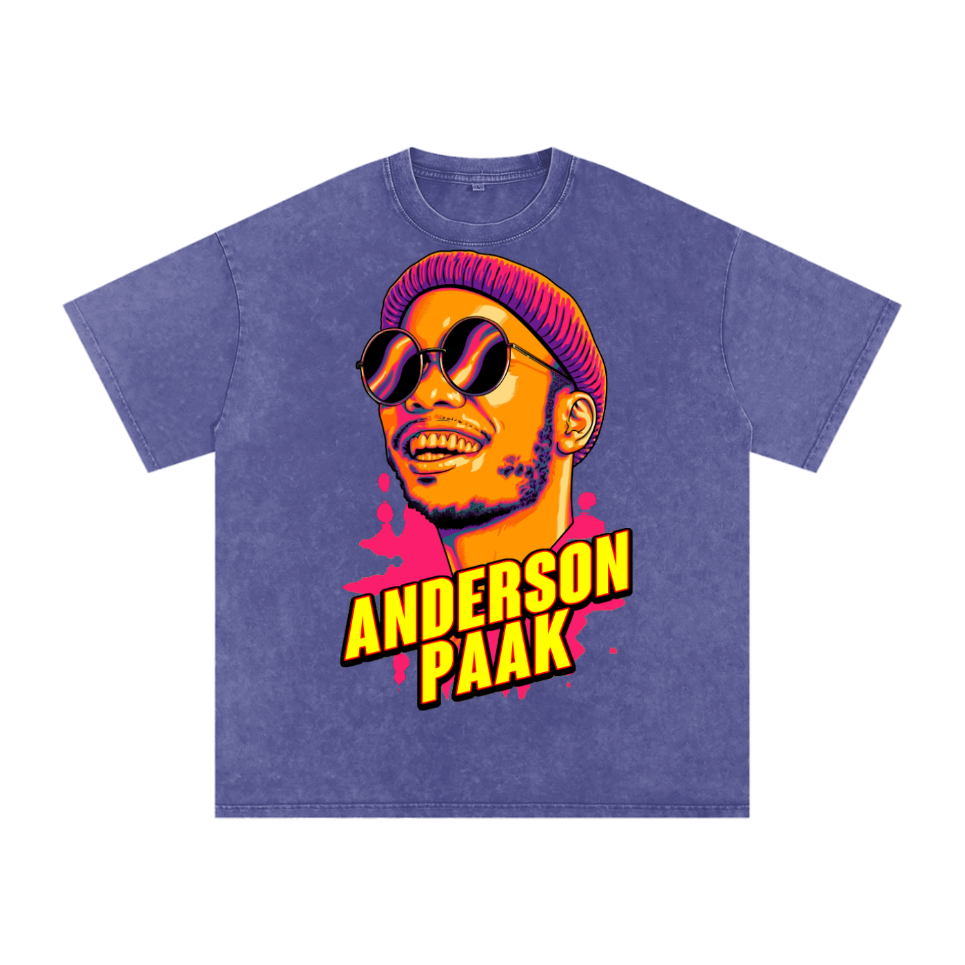 Anderson Paak Acid Wash Oversize T-Shirt
