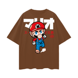 Mario Oversize Deep Drop Shoulder Tee