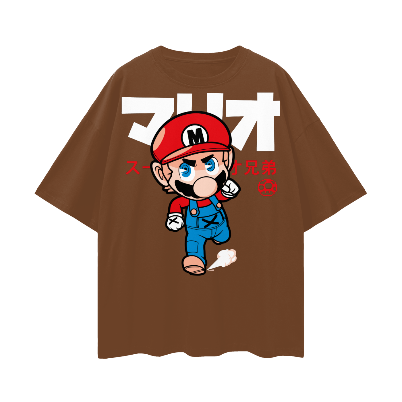 Mario Oversize Deep Drop Shoulder Tee