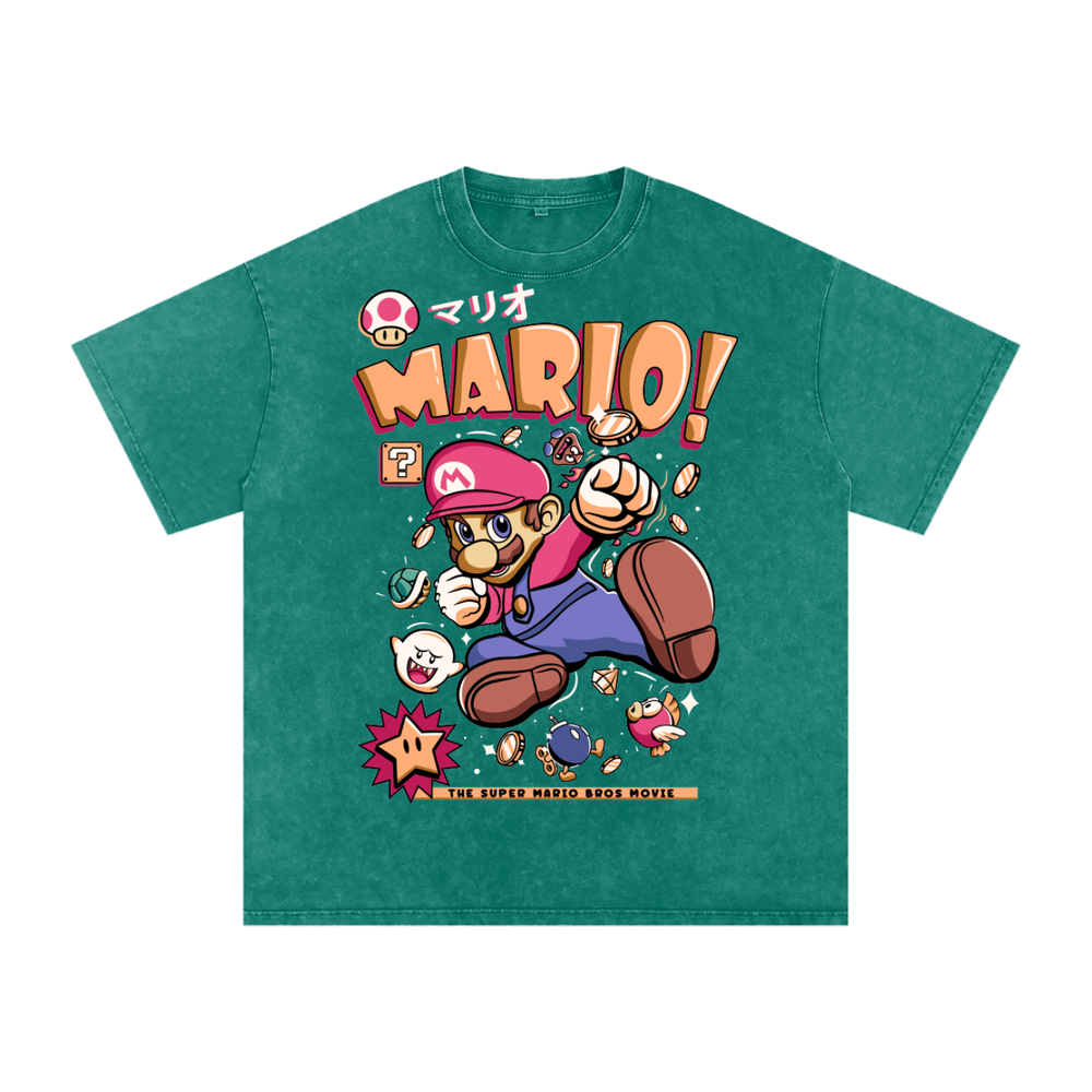 Mario Acid Wash Oversize T-Shirt