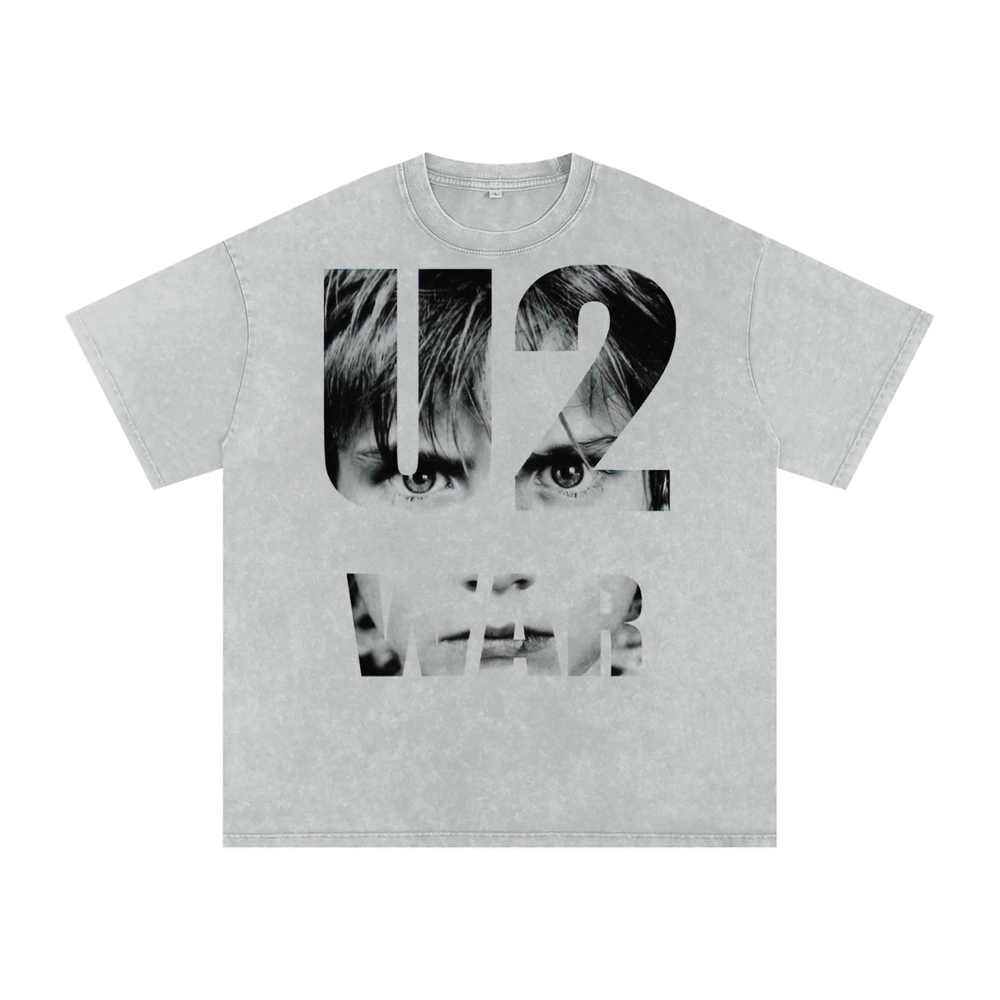 U2 Acid Wash Oversize T-Shirt