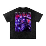 Igris Solo Leveling Acid Wash Oversize T-Shirt
