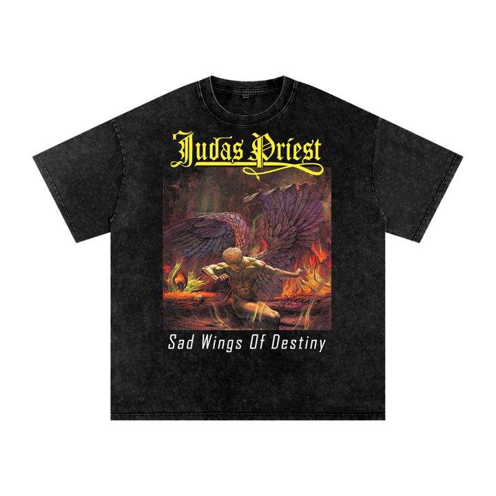 Judas Priest Acid Wash Oversize T-Shirt
