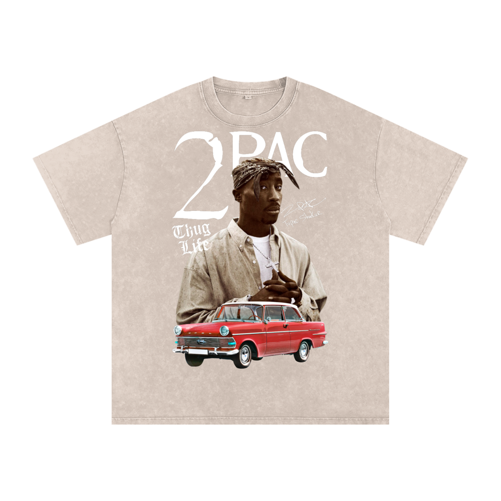 Tupac Shakur Acid Wash Oversize T-Shirt