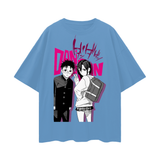 Okarun x Momo Dandadan Oversize Deep Drop Shoulder Tee