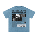 Jason Voorhees Acid Wash Oversize T-Shirt