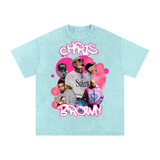 Chris Brown Acid Wash Oversize T-Shirt
