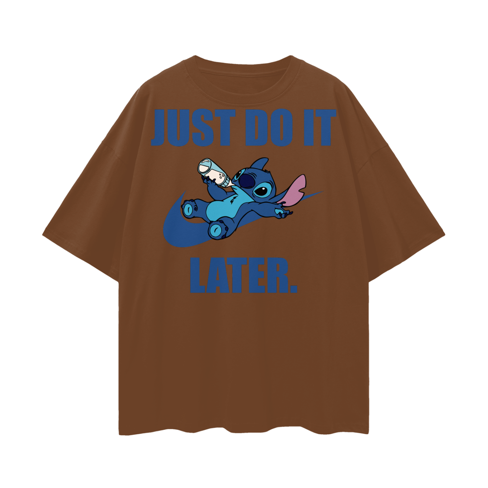 Stitch Oversize Deep Drop Shoulder Tee