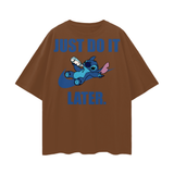 Stitch Oversize Deep Drop Shoulder Tee