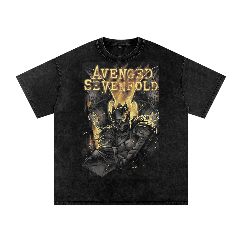 Avenged Sevenfold Acid Wash Oversize T-Shirt
