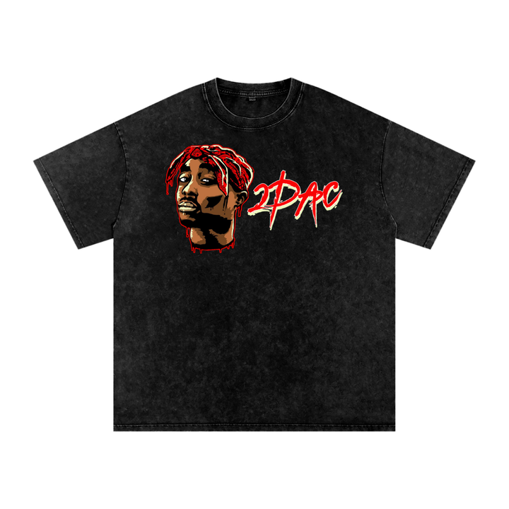 Tupac Shakur Acid Wash Oversize T-Shirt