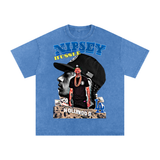 Nipsey Hustle Acid Wash Oversize T-Shirt