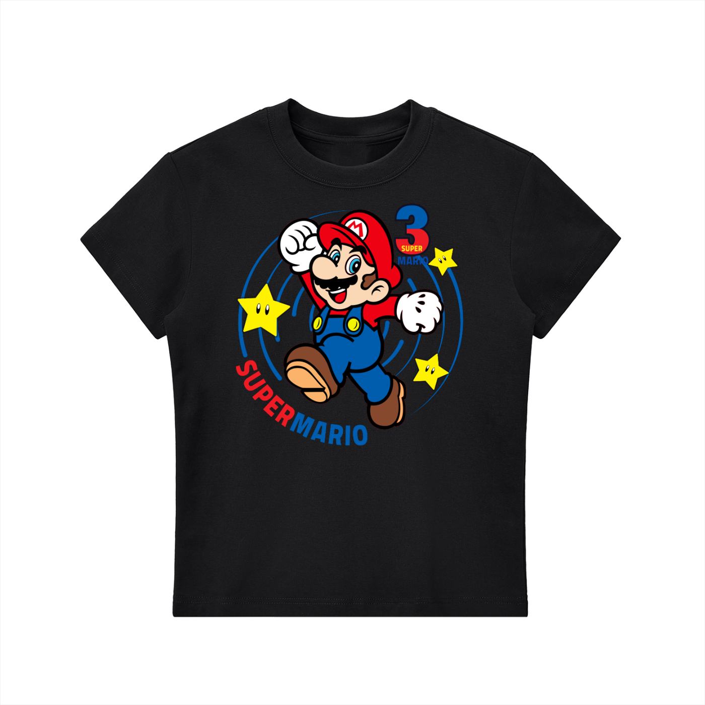 Super Mario Essential Bodycon Crewneck T-Shirt