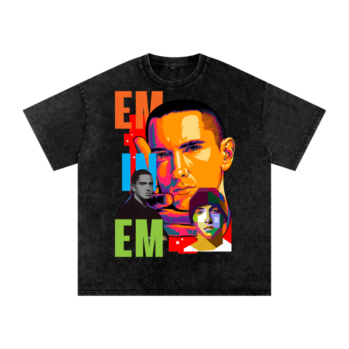 Eminem Acid Wash Oversize T-Shirt
