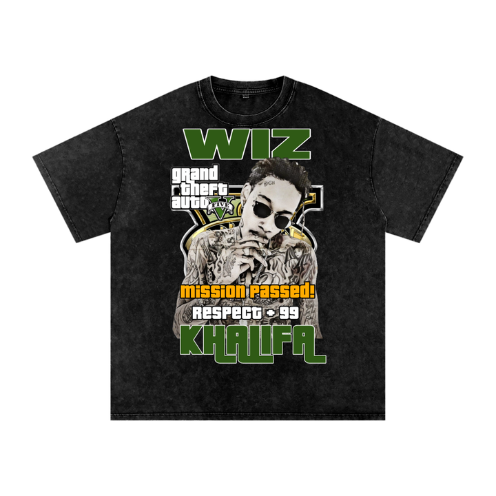 Wiz Khalifa Acid Wash Oversize T-Shirt