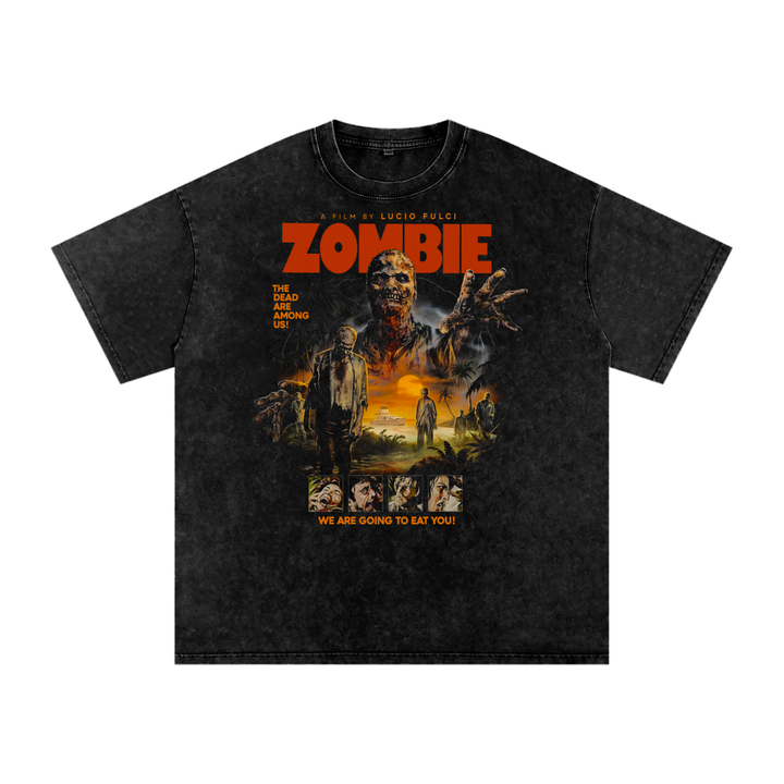 Zombie Acid Wash Oversize T-Shirt