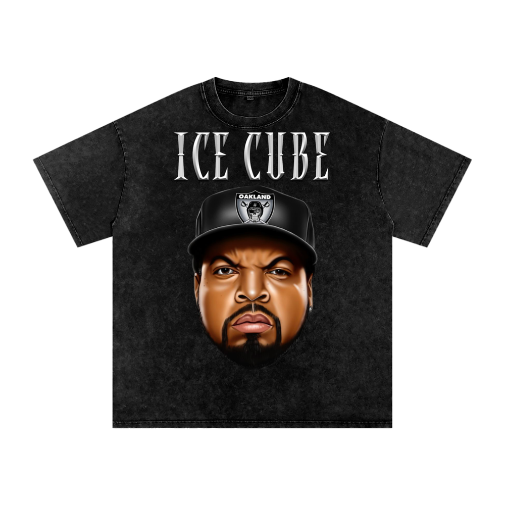 Ice Cube Acid Wash Oversize T-Shirt
