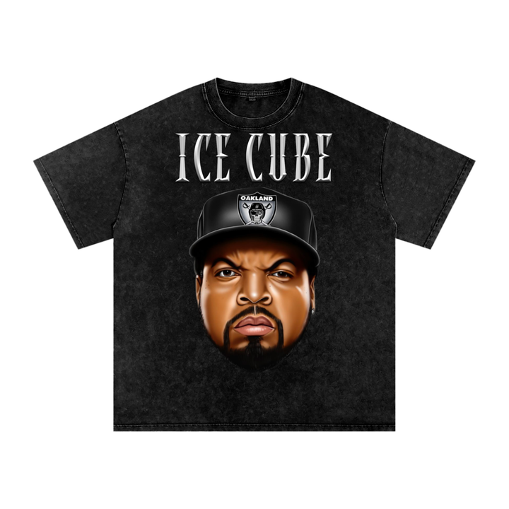 Ice Cube Acid Wash Oversize T-Shirt
