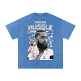 Nipsey Hustle Acid Wash Oversize T-Shirt