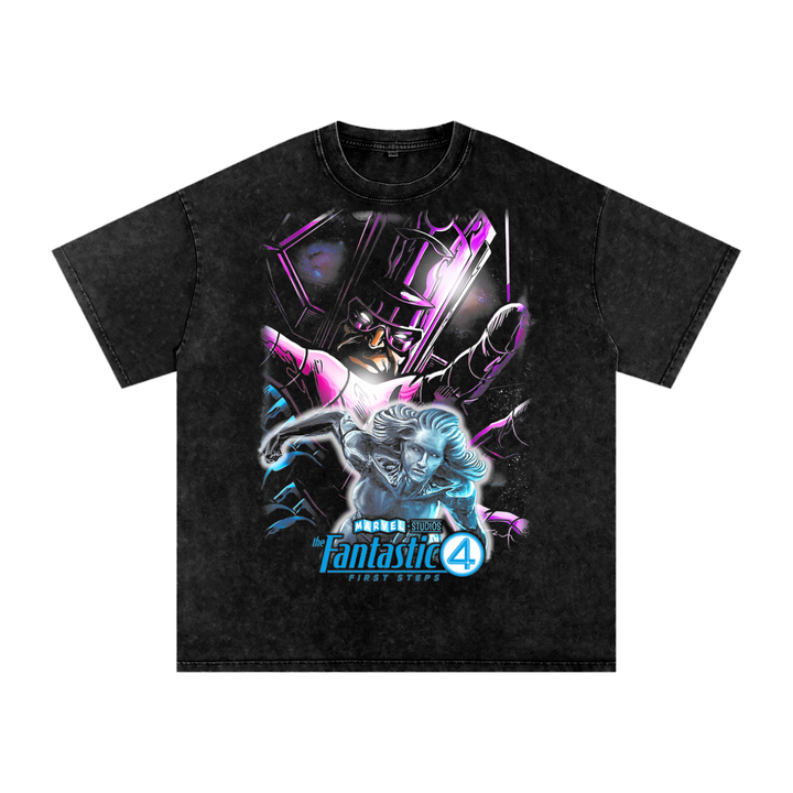 Fantastic Four Acid Wash Oversize T-Shirt
