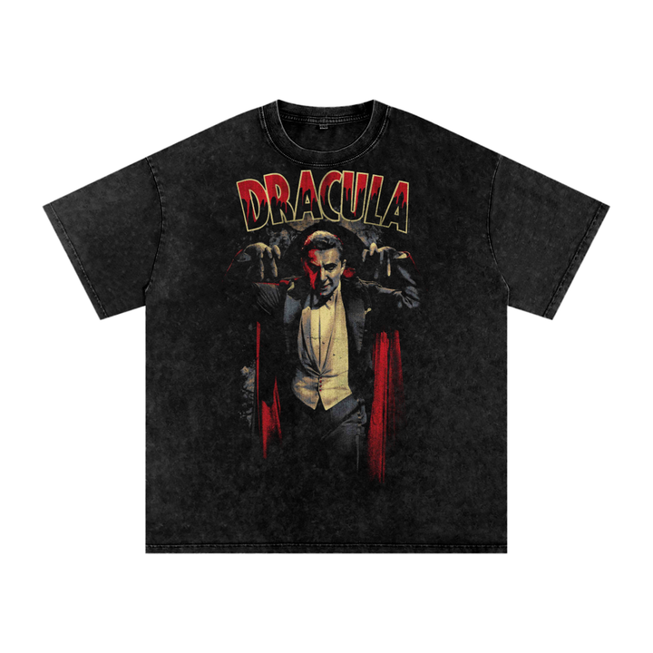 Dracula Acid Wash Oversize T-Shirt