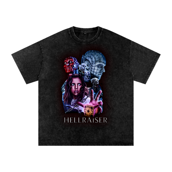 Hellraiser Acid Wash Oversize T-Shirt