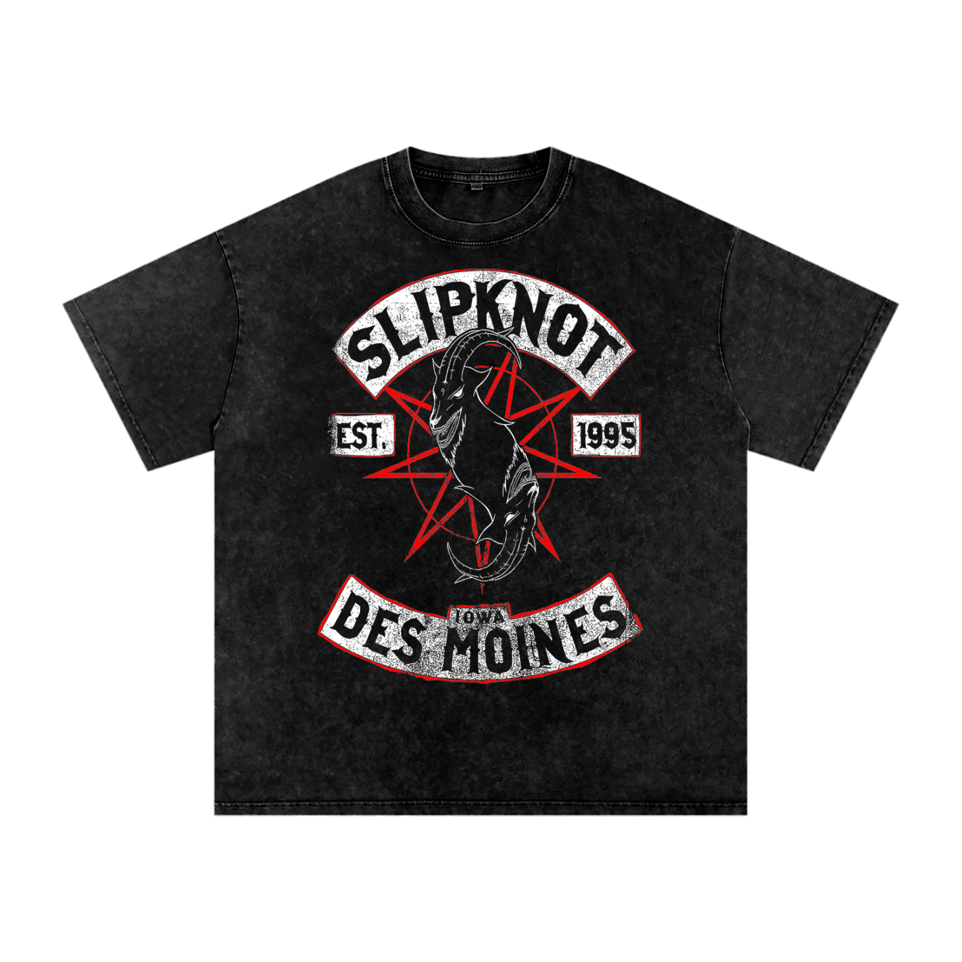 Slipknot Acid Wash Oversize T-Shirt