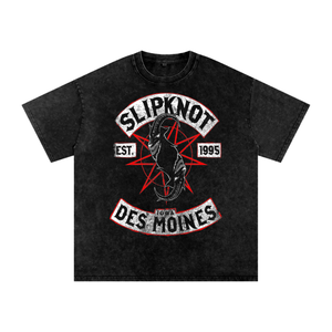 Slipknot Acid Wash Oversize T-Shirt