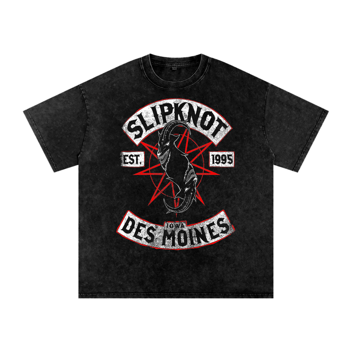 Slipknot Acid Wash Oversize T-Shirt