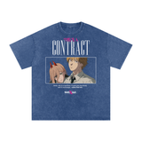 Denji x Power Chainsaw Man Acid Wash Oversize T-Shirt