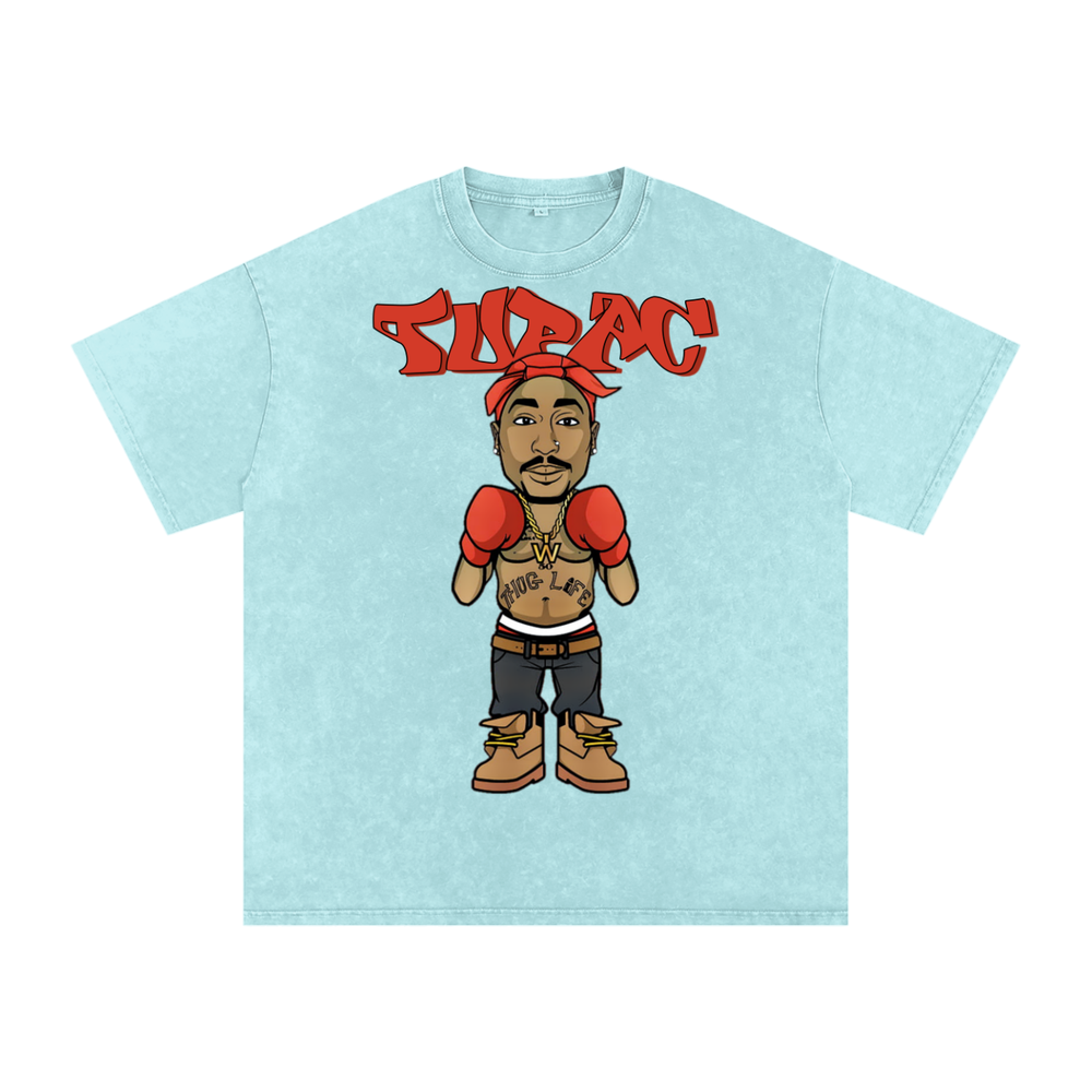 Tupac Shakur Acid Wash Oversize T-Shirt