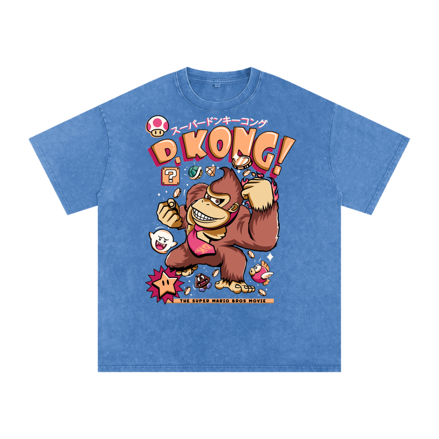 Donkey Kong Acid Wash Oversize T-Shirt
