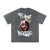 Tupac x Biggie Acid Wash Oversize T-Shirt