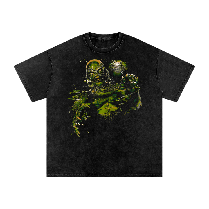 Creature from the black Lagoon Acid Wash Oversize T-Shirt