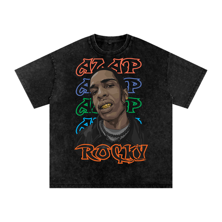 Asap Rocky Acid Wash Oversize T-Shirt