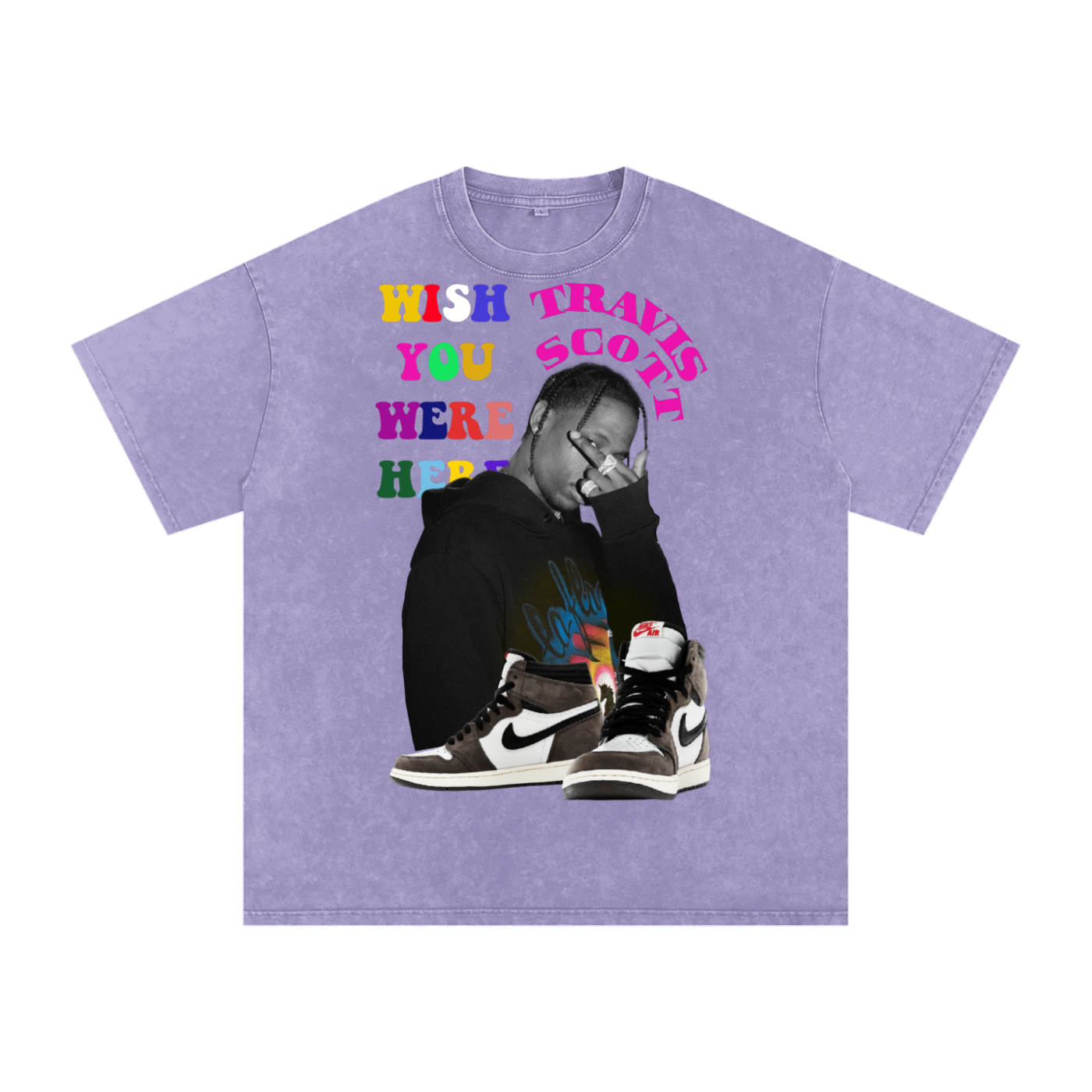 Travis Scott Acid Wash Oversize T-Shirt