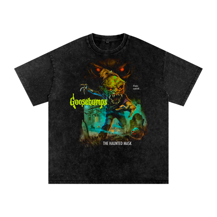Goosebumps Acid Wash Oversize T-Shirt