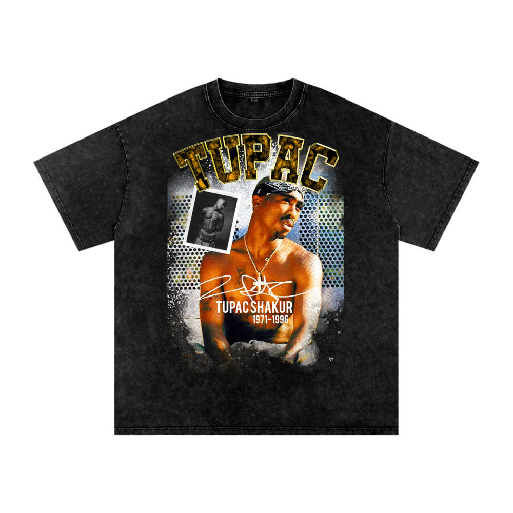 Tupac Shakur Acid Wash Oversize T-Shirt