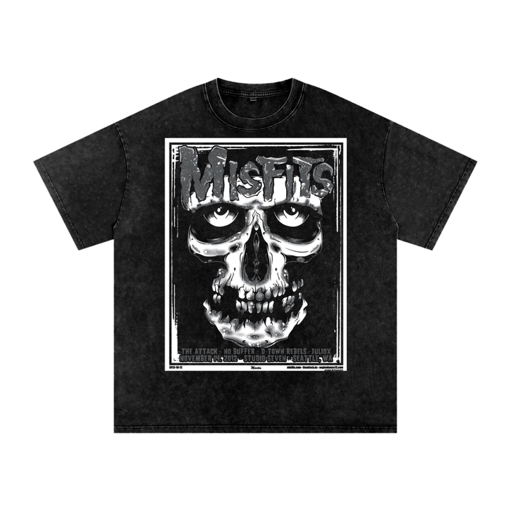 Misfits Acid Wash Oversize T-Shirt