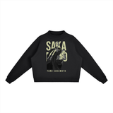 Sakamoto Days Essential Fleece Mid-Neck Crew Sweatshirt