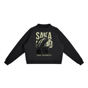 Sakamoto Days Essential Fleece Mid-Neck Crew Sweatshirt