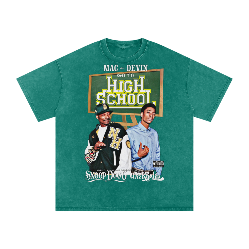 Snoop Dogg x Wizkhalifa Acid Wash Oversize T-Shirt