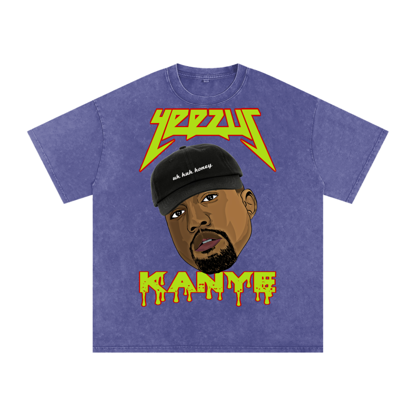 Kanye West Acid Wash Oversize T-Shirt