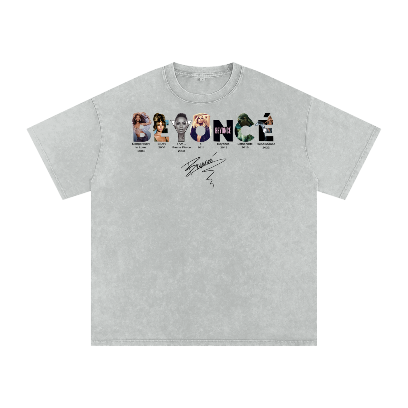 Beyonce Cowboy Carter Acid Wash Oversize T-Shirt